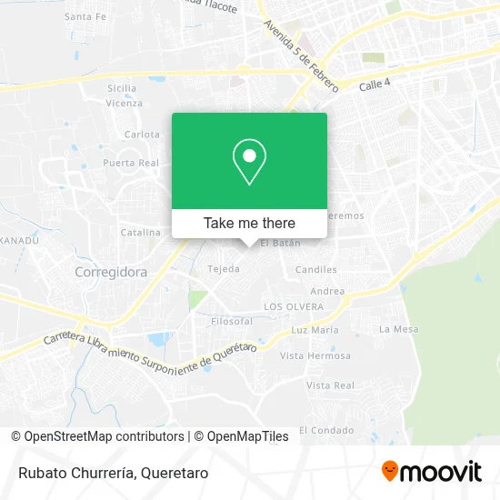 Rubato Churrería map