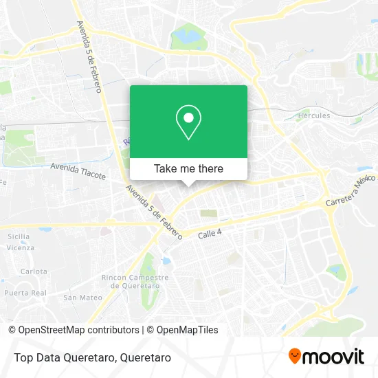Top Data Queretaro map