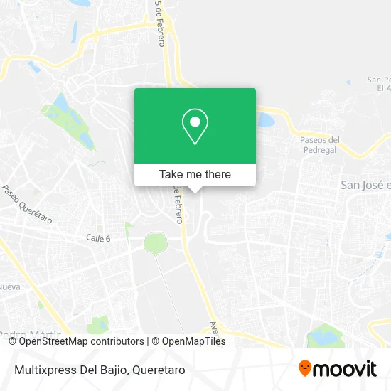 Multixpress Del Bajio map