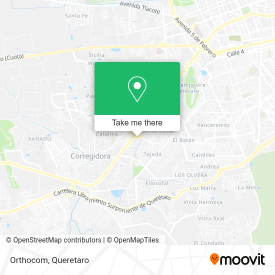 Orthocom map