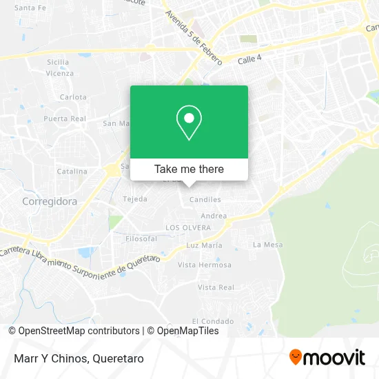 Marr Y Chinos map