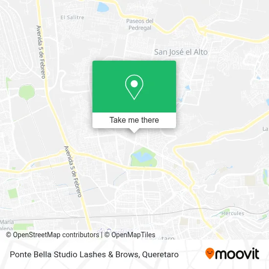 Ponte Bella Studio Lashes & Brows map