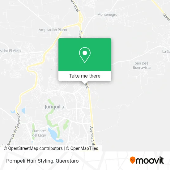 Pompeli Hair Styling map
