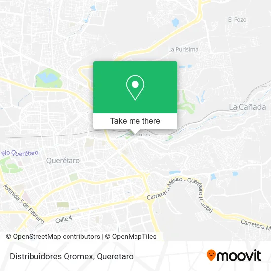 Distribuidores Qromex map