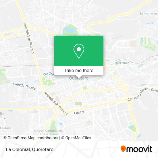 La Colonial map