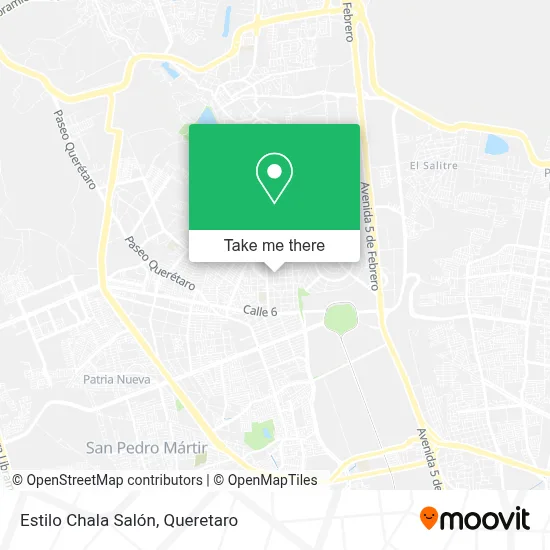 Estilo Chala Salón map