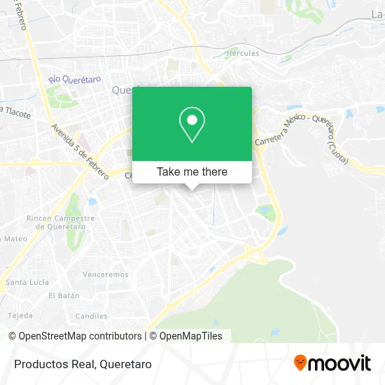 Productos Real map