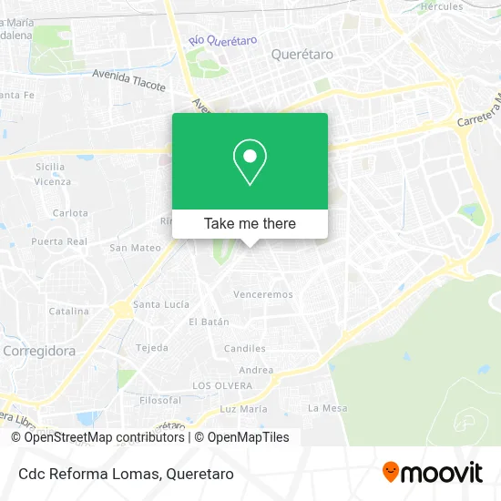 Cdc Reforma Lomas map