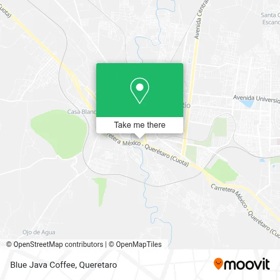 Blue Java Coffee map