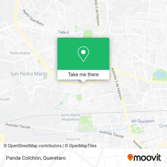 Panda Colchón map