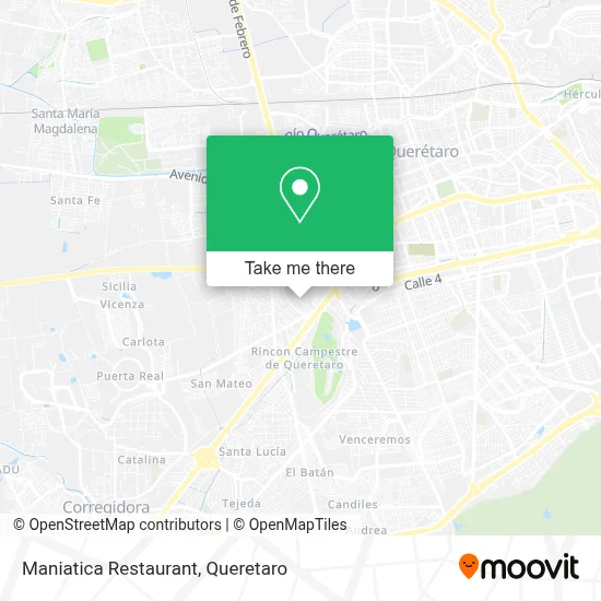 Maniatica Restaurant map