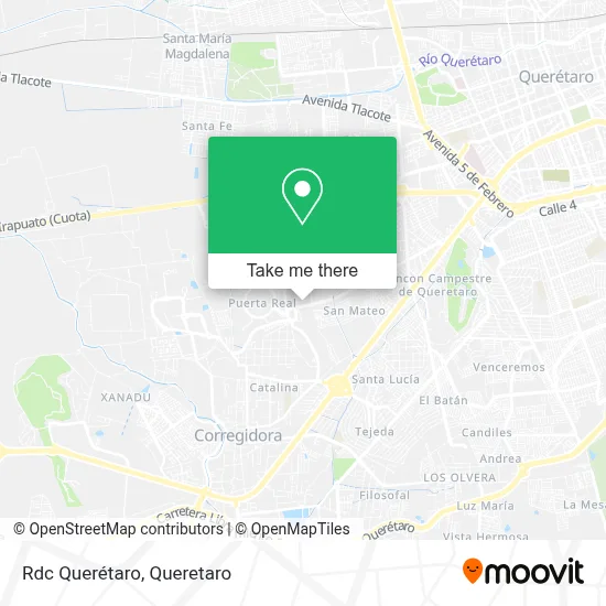 Rdc Querétaro map
