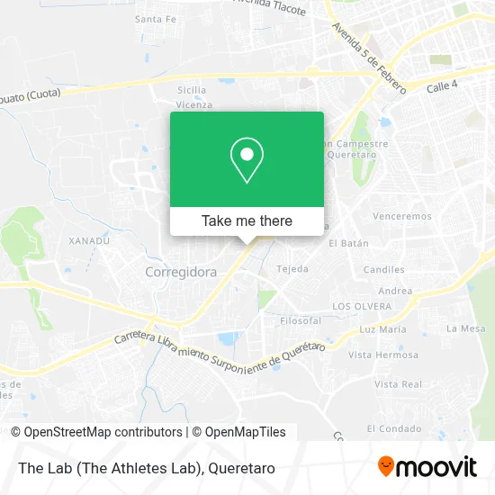 The Lab (The Athletes Lab) map