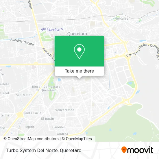Turbo System Del Norte map
