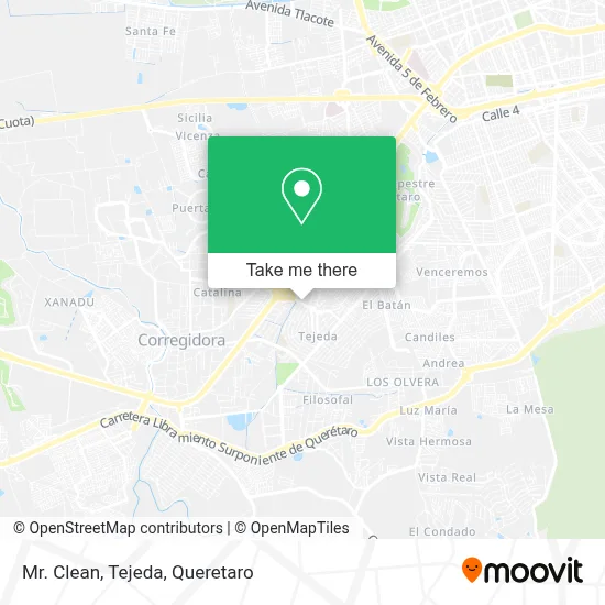 Mr. Clean, Tejeda map