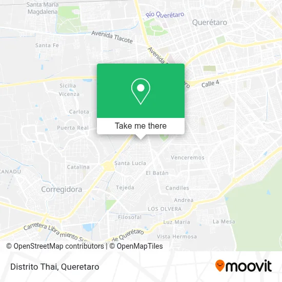 Distrito Thai map
