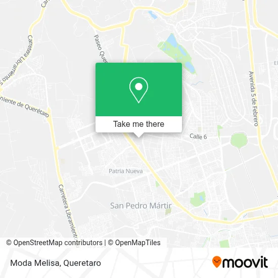 Moda Melisa map
