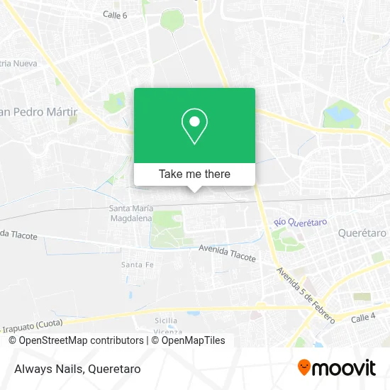 Always Nails map