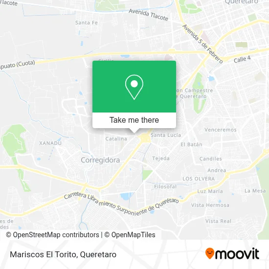 Mariscos El Torito map