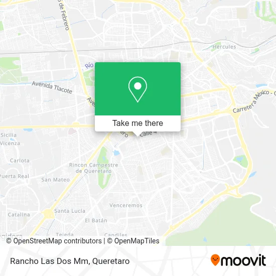 Rancho Las Dos Mm map