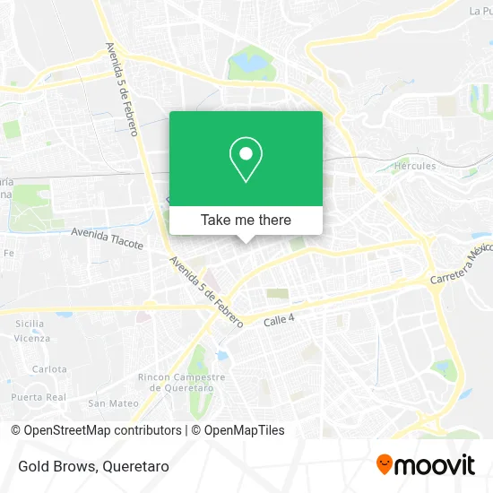 Gold Brows map