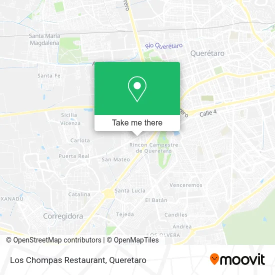 Los Chompas Restaurant map