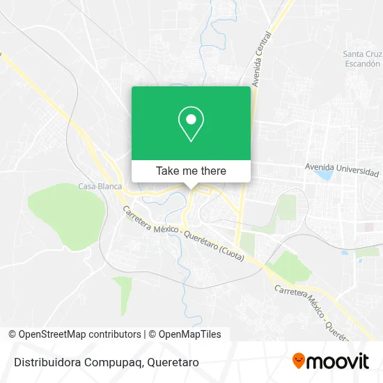 Distribuidora Compupaq map