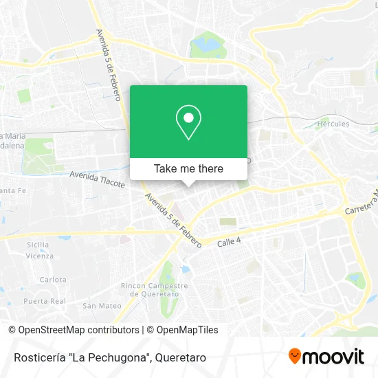Rosticería "La Pechugona" map