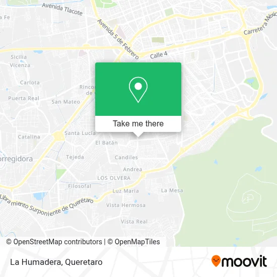 La Humadera map
