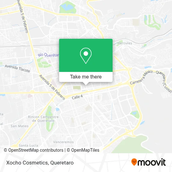 Xocho Cosmetics map