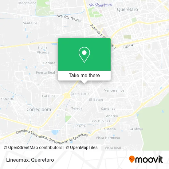 Lineamax map
