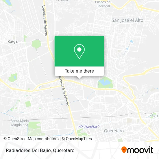 Mapa de Radiadores Del Bajio