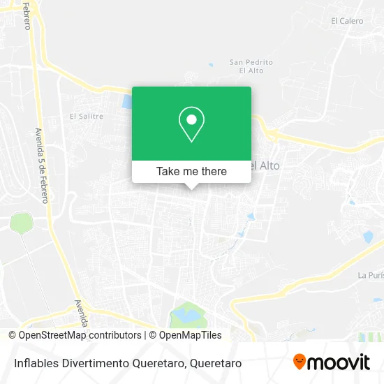 Inflables Divertimento Queretaro map