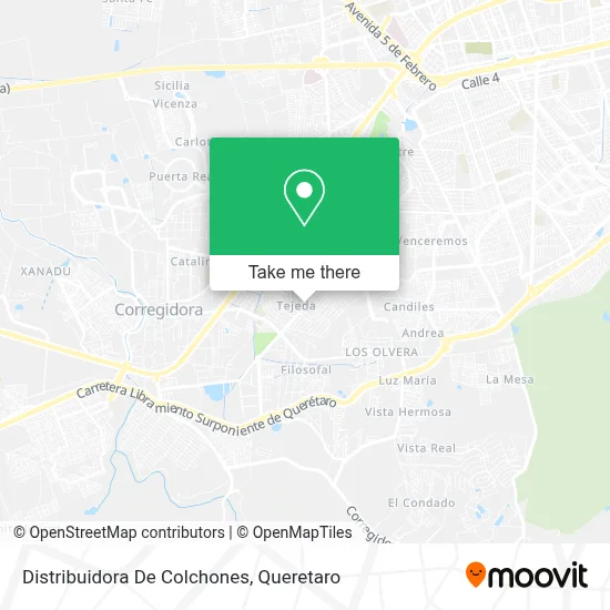 Distribuidora De Colchones map