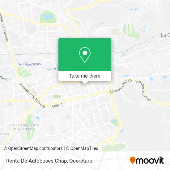 Renta De Autobuses Chap map