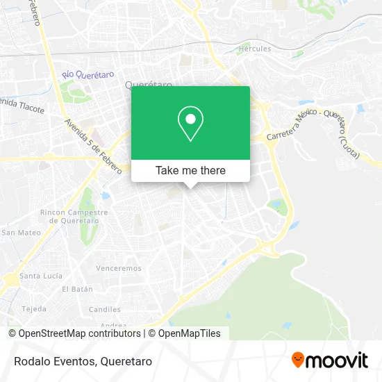 Rodalo Eventos map