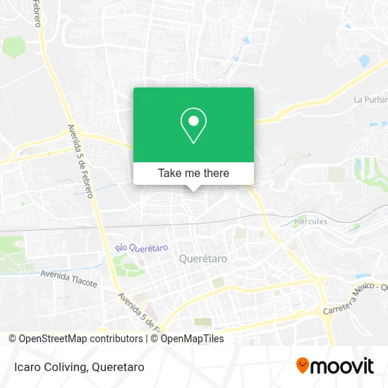 Icaro Coliving map