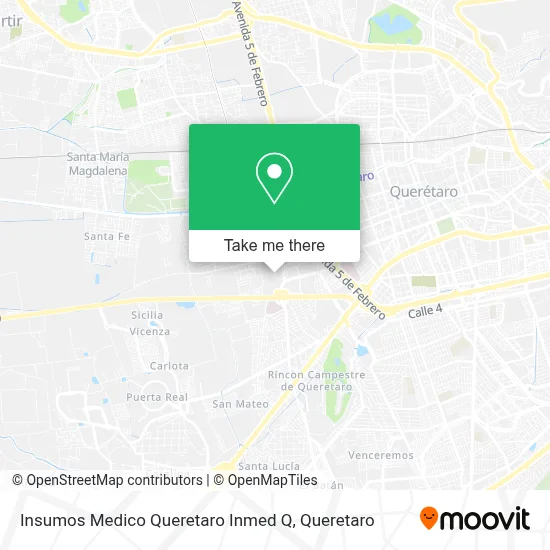 Insumos Medico Queretaro Inmed Q map