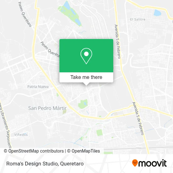 Roma's Design Studio map