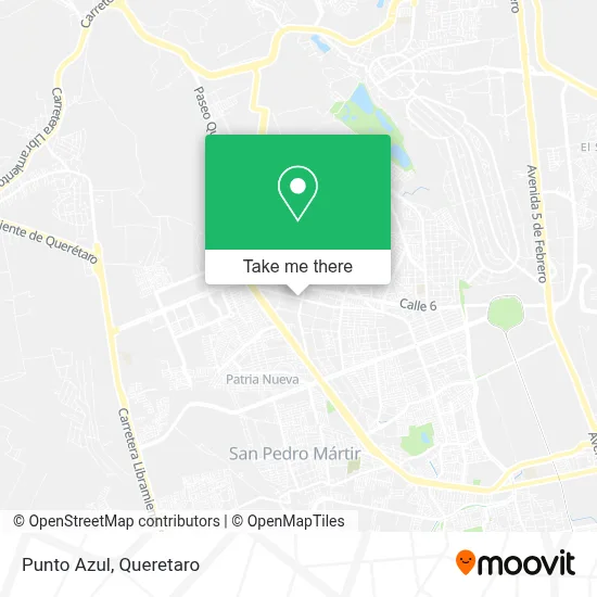 Punto Azul map