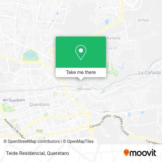 Teide Residencial map