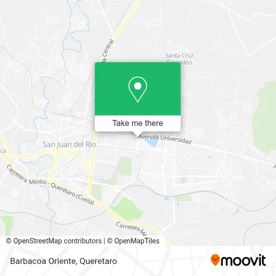Barbacoa Oriente map