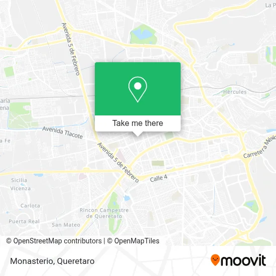 Monasterio map