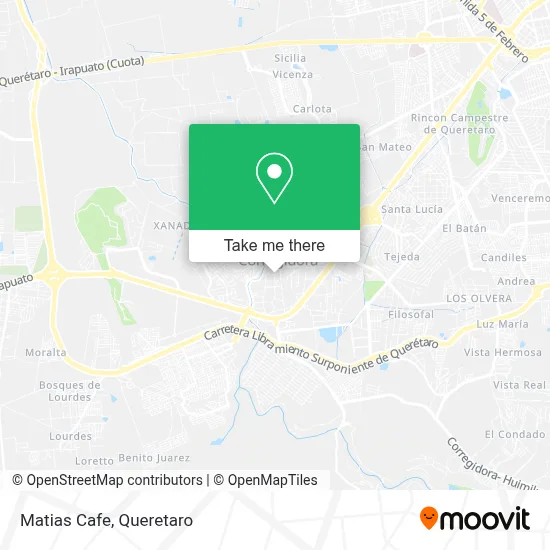 Matias Cafe map