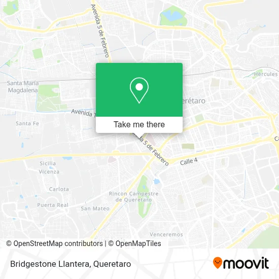 Bridgestone Llantera map
