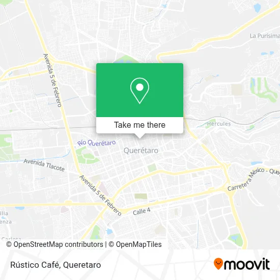 Rústico Café map
