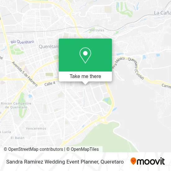 Sandra Ramirez Wedding Event Planner map