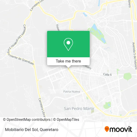 Mobiliario Del Sol map