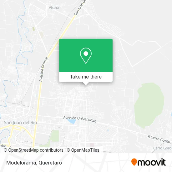 Modelorama map
