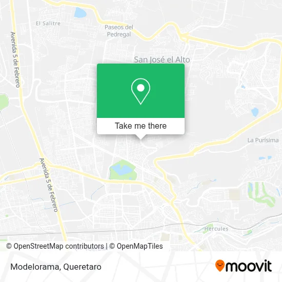 Modelorama map